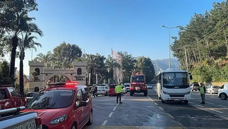 Muğla'daki Beş Yıldızlı Otelde Çıkan Yangın Panik Yarattı
