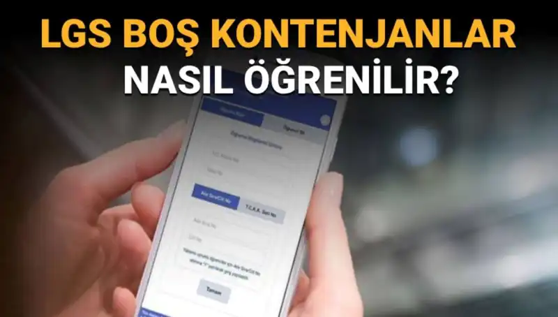 LGS Tam Puan Alanlar İçin Boş Kontenjanlar ve Taban Puanları Nasıl Öğrenilir?