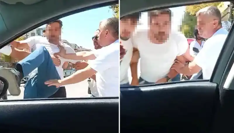 Dolmuş Şoföründen Trafikte Şok Eden Skandal: Dehşet Anları Kameralara Yansıdı