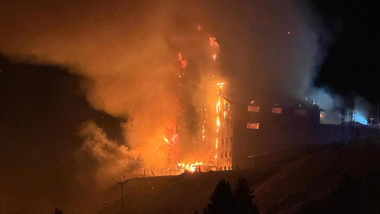 Kartalkaya'da Otel Yangınında 10 Ölü, 32 Yaralı