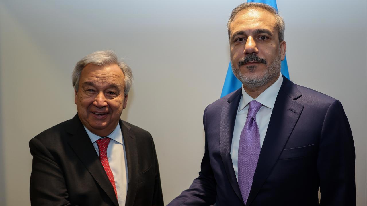 Bakan Fidan, BM Genel Sekreteri Guterres ile bir araya geldi